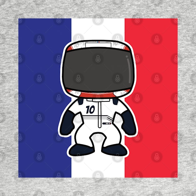 Pierre Gasly Custom Bobblehead - 2022 Season Flag Edition by GreazyL